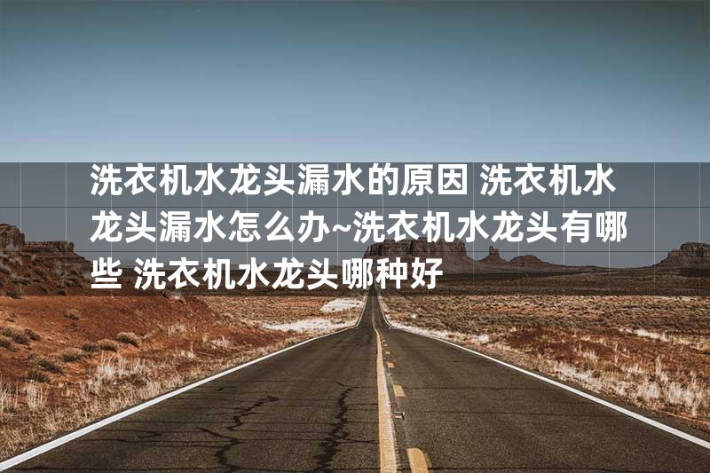 洗衣机水龙头漏水的原因 洗衣机水龙头漏水怎么办~洗衣机水龙头有哪些 洗衣机水龙头哪种好